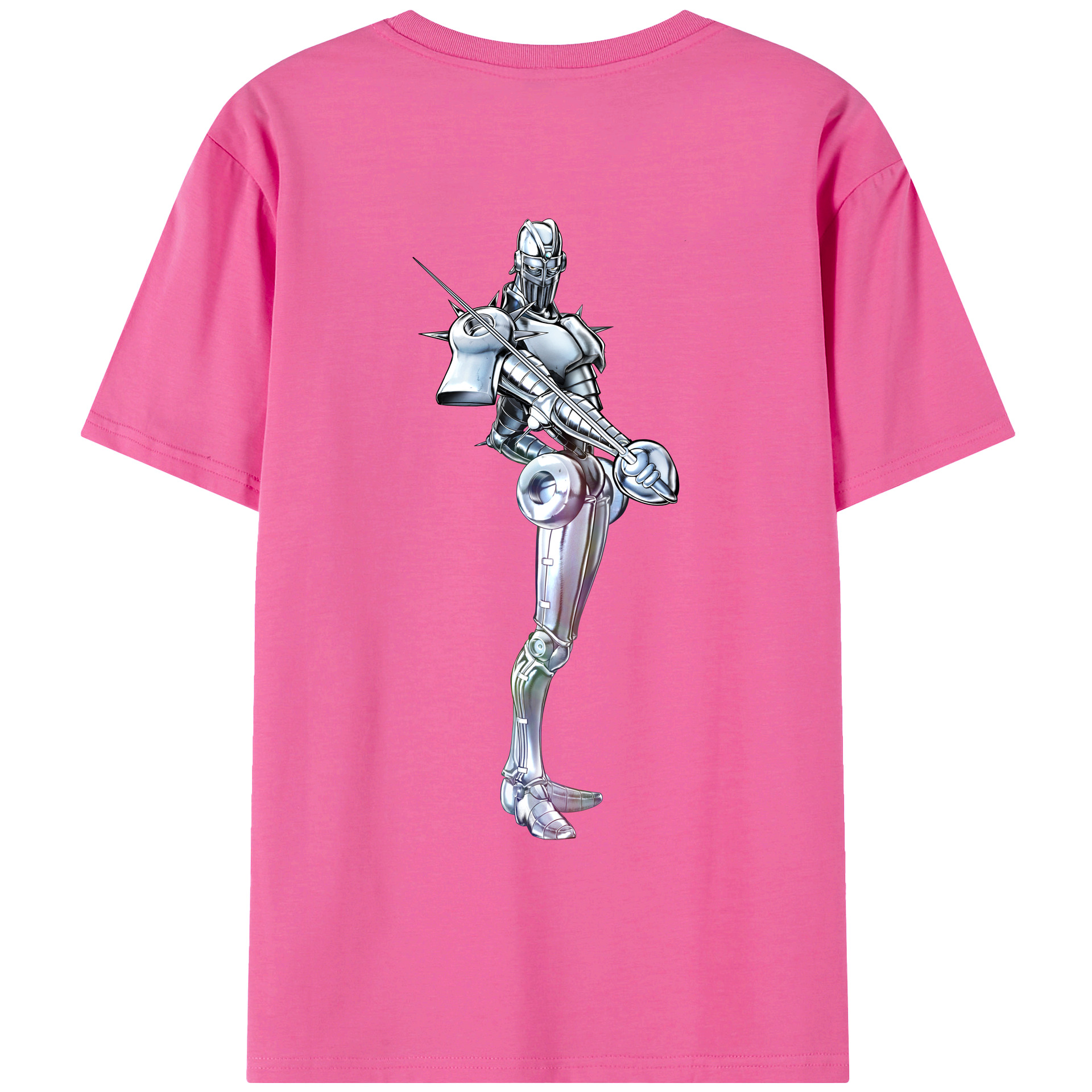 （画像用） ジョジョの奇妙な冒険 ジャン＝ピエール?ポルナレフ JoJo's Bizarre Adventure Jan Pierre Polnareff レディース半袖Tシャツ(バックプリント)